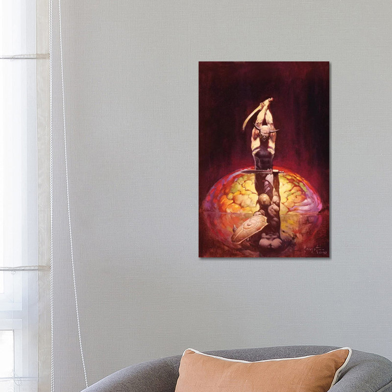 The Brain 1 Piece Wrapped Canvas Painting, 66.04 cm H x 45.72 cm W x 3.175 cm D