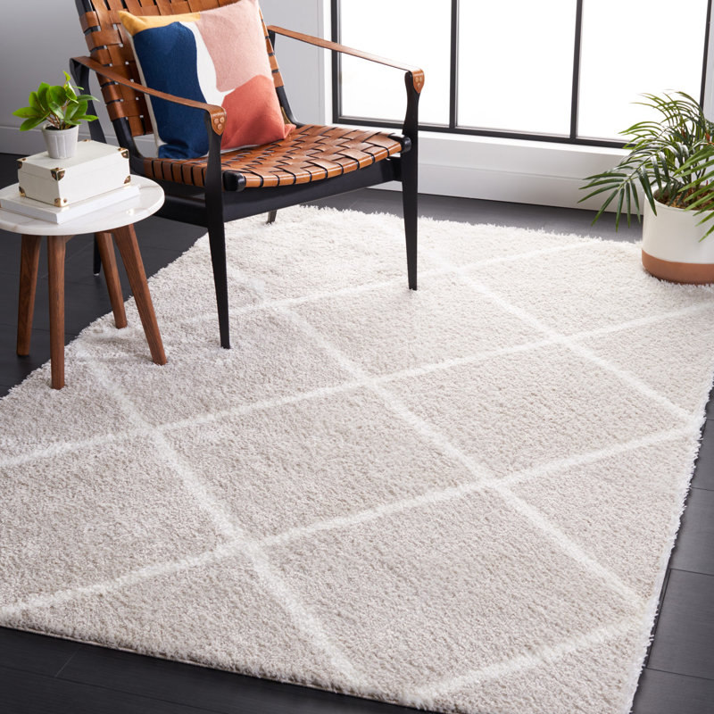 Tahoe Shag Performance Geometric Rug, Rectangle 5' x 7'