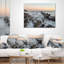 Coussin lombaire avec eaux de mer roche shore