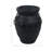 Rustic Terracotta Vase With Chain, Black-251735743