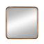 Miroir carré avec cadre en bois