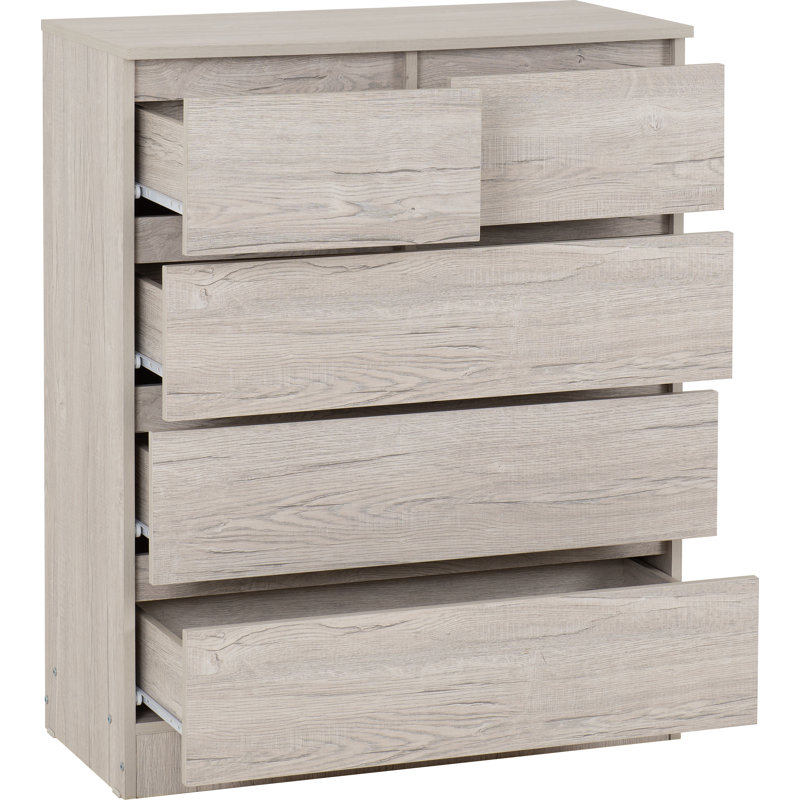 Annanya 80cm W 5 - Drawer Chest of Drawers
