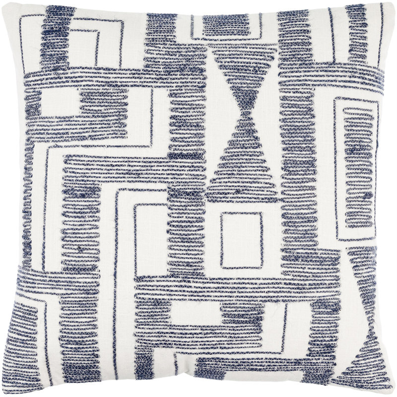 Dania Cotton Pillow Cover, Down Blend, 22" x 22"