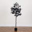 Arbre d'eucalyptus artificiel noir d'Halloween-368516817