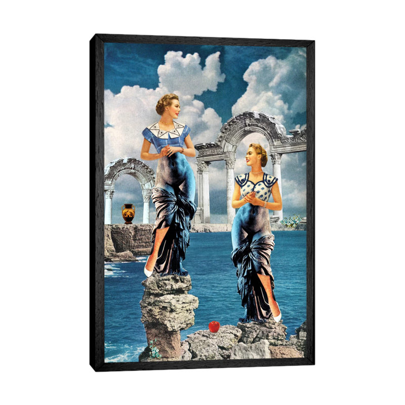 Eugenia Loli - Eris' Apple by Eugenia Loli - Floater Frame Print on Canvas, 101.6 cm H x 66.04 cm W, Black Framed Canvas