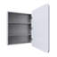 Stainless Steel Recessed Framed Single Door Medicine Cabinet with Adjustable Shelves-98652869