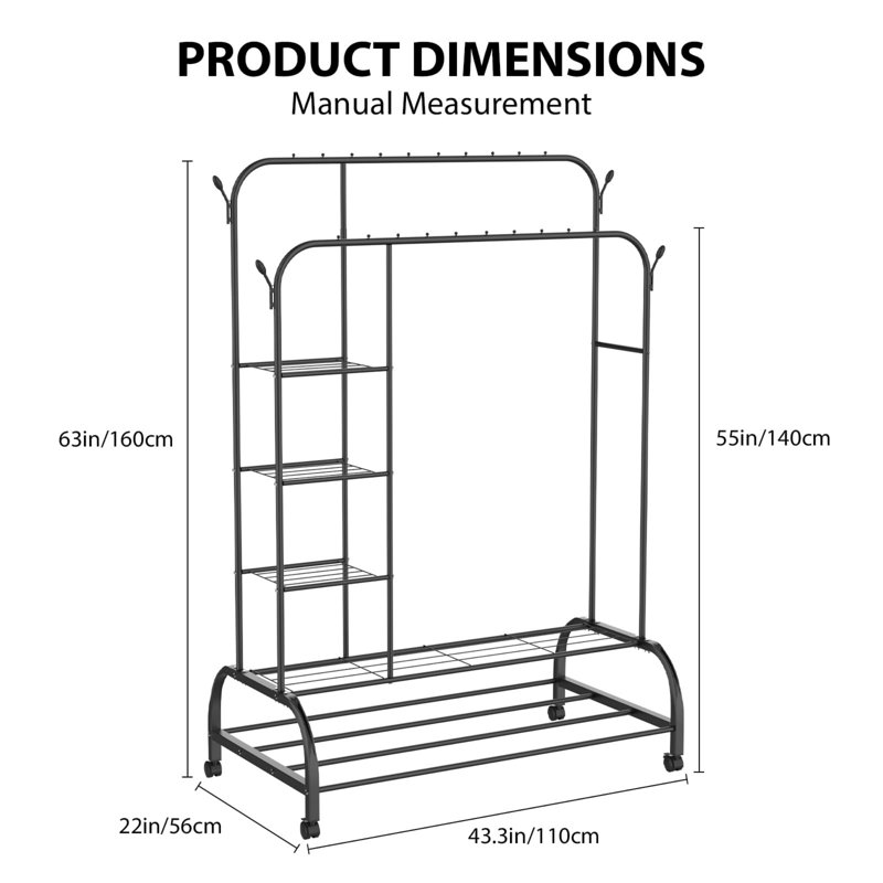 110 cm Clothes Rack