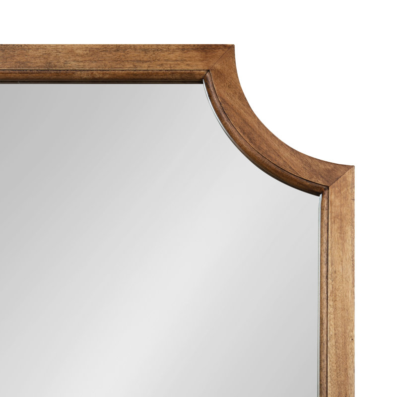 Miroir d'appoint Mertztown Glam, Brun rustique, 24 po x 18 po
