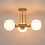 Plafonnier semi-encastré 3 lumières Spoutnik