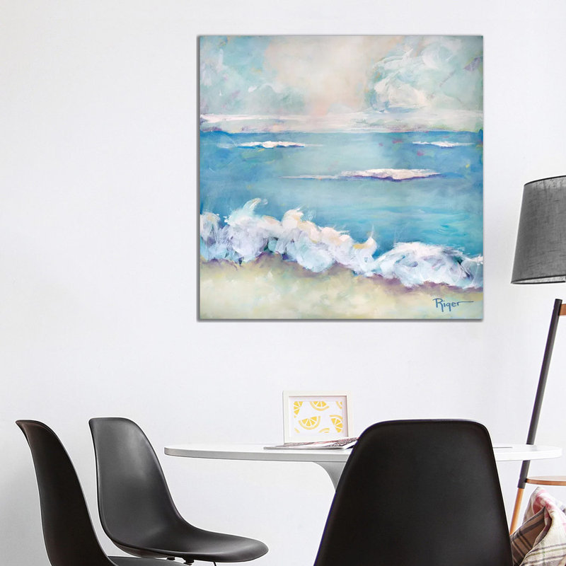 A Day At The Beach II by Sue Riger - Wrapped Canvas Painting, 93.98cm H x 93.98cm W 1.9cm D