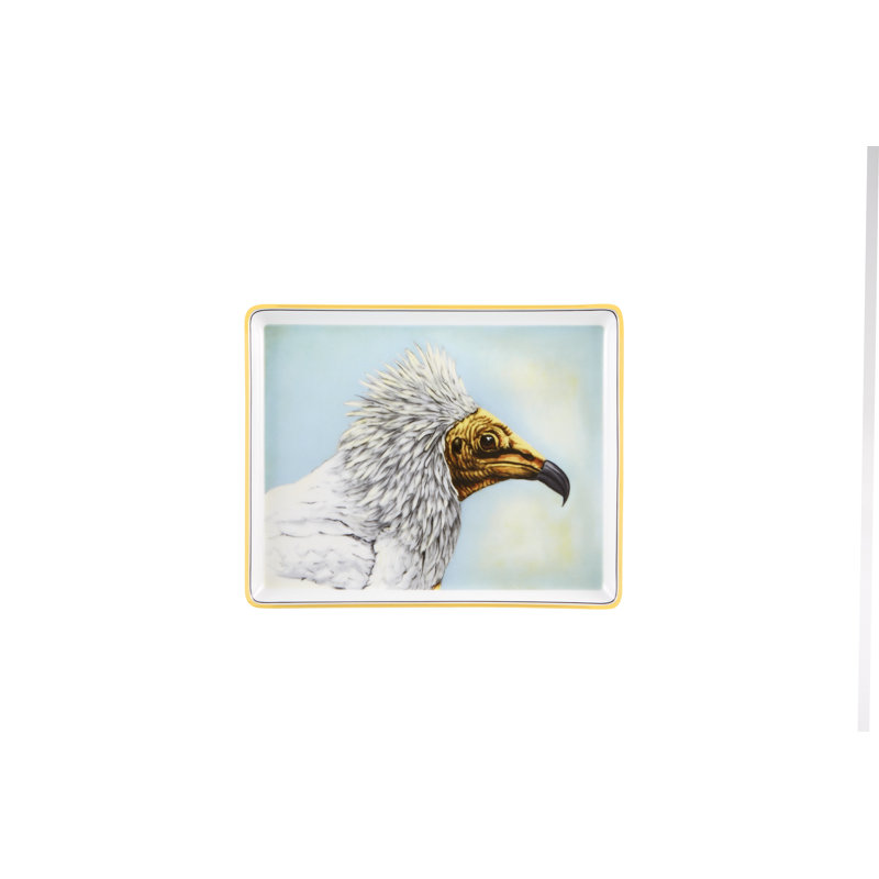 Voo Ceramic Decorative Tray, Voo Secretarybird