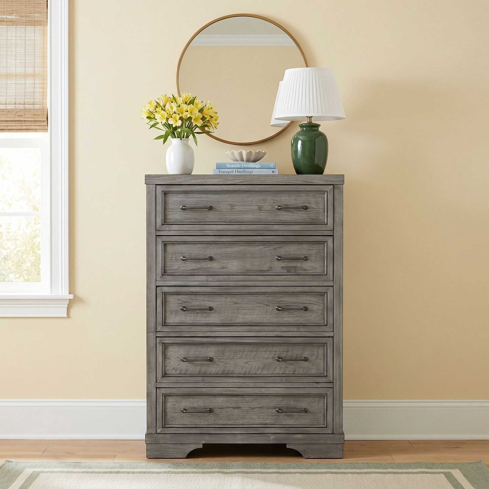 Danbury 36" Dresser, Brushed Pewter