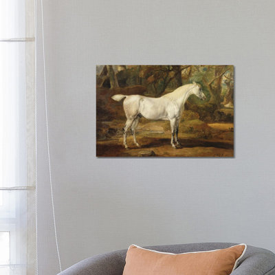 A Grey Arabian Stallion, The Property Of Sir Watkin Williams-Wynn, C.1815-20 by James Ward - Wrapped Canvas Painting