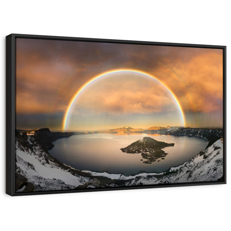 «Crater Lake Rainbow», reproduction sur toile, H 9 po x l 13 po