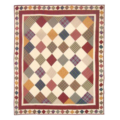 Rustic Cabin Quilted Throw Blanket