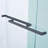 56-60"W X 75"H Double Sliding Shower Door, Aluminium Alloy Frame In Matte Black, 5/16" (8Mm) Thick Sgcc Tempered Clear Glass