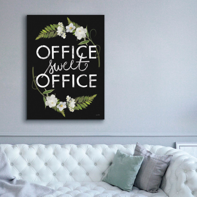 Toile épique Graffiti «Office Sweet Office» par House Fenway, 40 po x 54 po, H 54 po x l 40 po