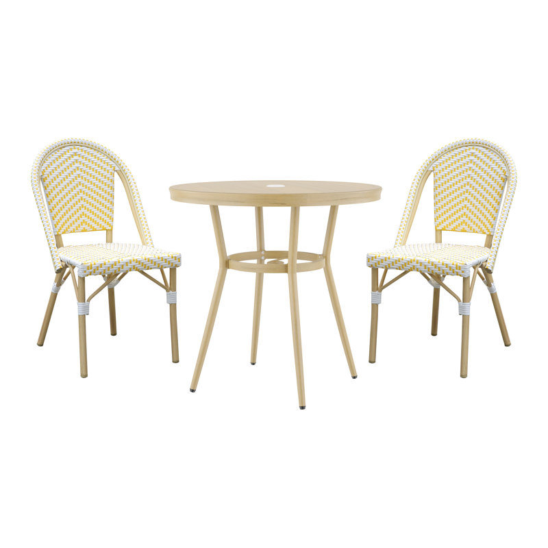 Ensemble de salle à manger Cato, Noir, H 30 po x L 31,5 po x l 31,5 po