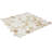 Eterna Hex 1" x 1" Cream Blend Honeycomb Glass Mosaic Floor and Wall Tile-119116832