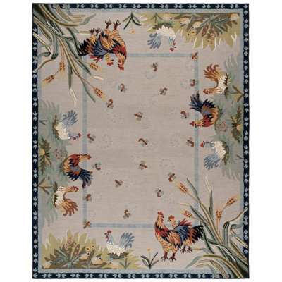 Kinchen Hand Hooked Wool Oriental Rug