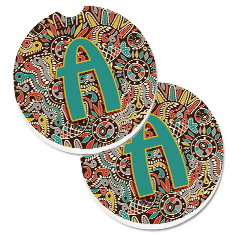 Sous-verre voiture tribal initial, A