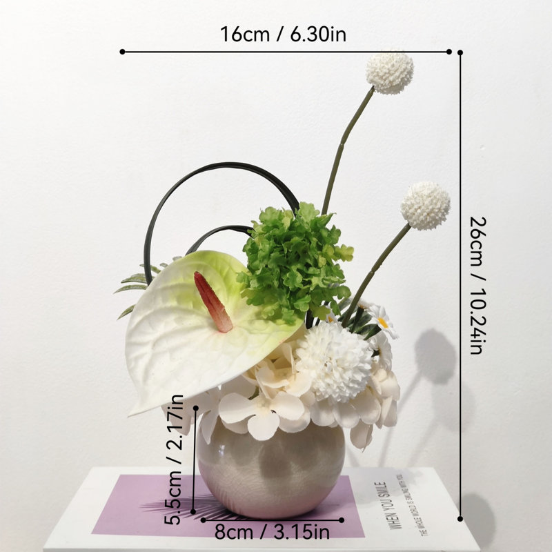 Décoration florale simulée
