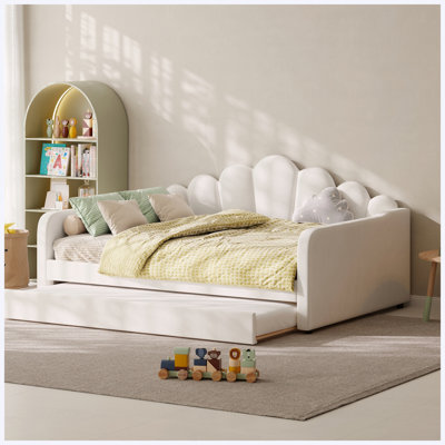 Cadre de lit pour grand lit beige