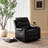 PU Leather Manual Massage and Heat Recliner Chair Single Sofa with Diamond Stitching-1210980688
