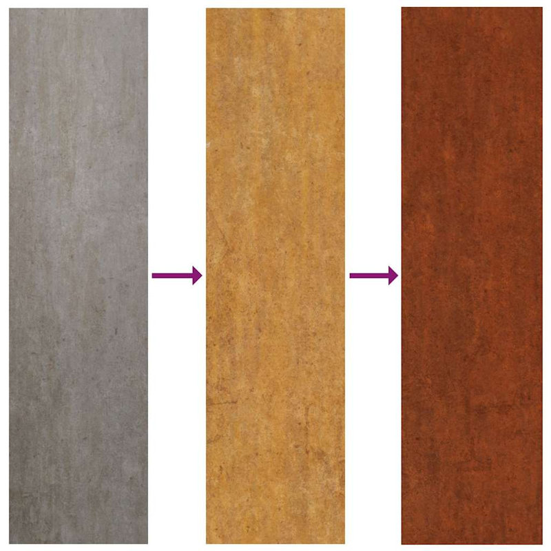 Corten Steel Hardware, 25cm H x 103cm W
