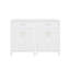 Ensemble de meuble-lavabo contemporain 48 po avec lavabo en céramique, unité de rangement avec tiroir rabattable et porte à deux niveaux-1295582088-1295582095