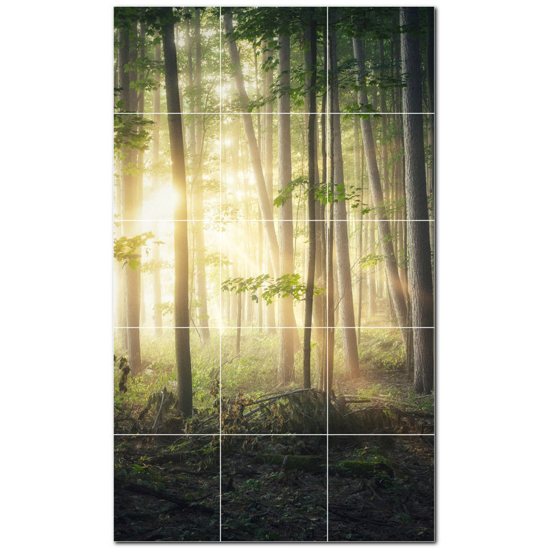 Murale décorative en céramique 4,25 po x 4,25 po