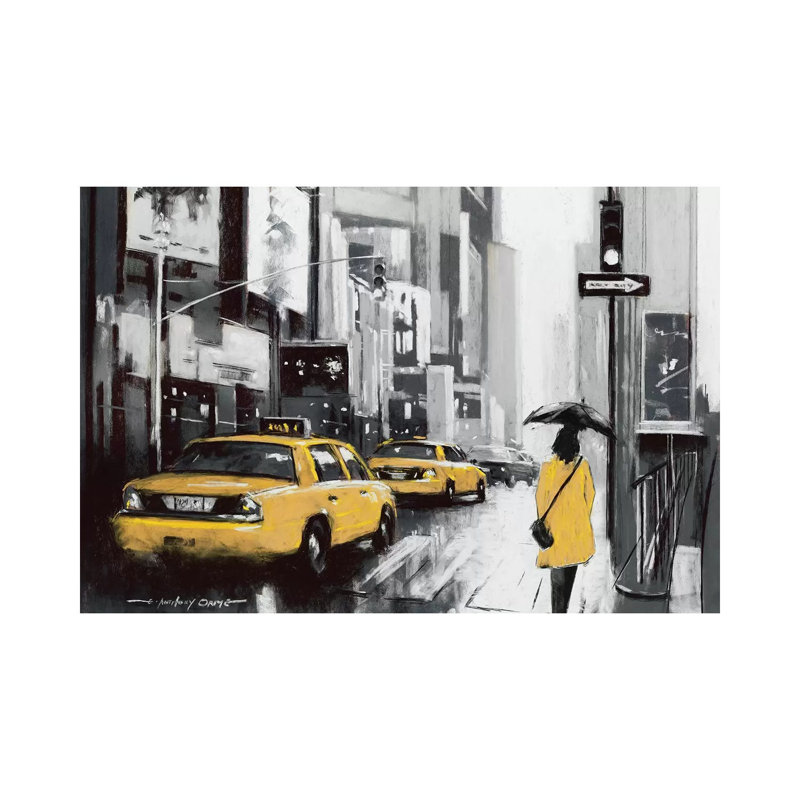 New York City I par E.A. Orme - peinture sur toile tendue, H 8 po x l 12 po x P 0,75 po