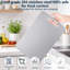 Planches à découper en acier inoxydable (3 pièces), double face, compatibles avec le lave-vaisselle, idéales pour les cuisiniers amateurs et la préparation des aliments (S+M+L)-129485162
