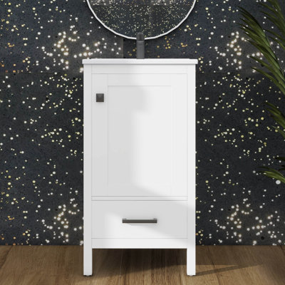 Meuble-lavabo moderne avec lavabo en céramique