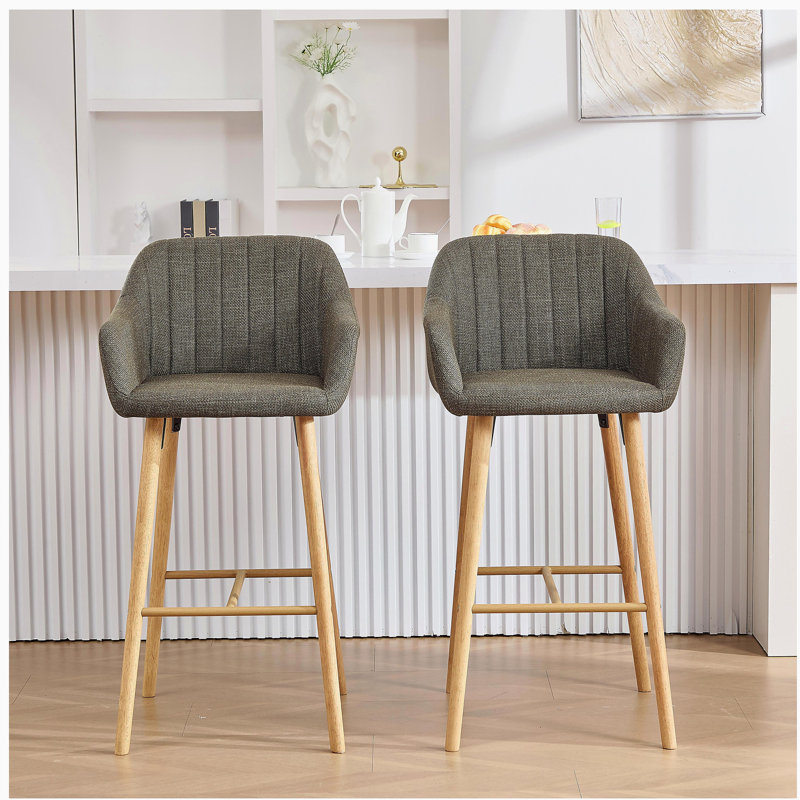 Ensemble de 2 tabourets de bar Modern, Vert