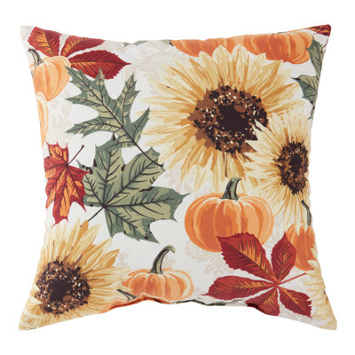 Sunflower Polyester Throw Pillow