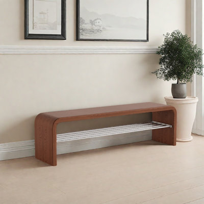 Banc de rangement pour chaussures 55,1 po