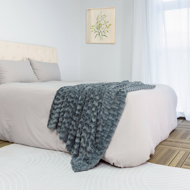 Throw Blanket, Pewter