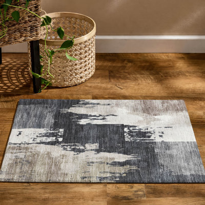 Tapis abstrait lavable à la machine de qualité supérieure Mayfield AMF2347