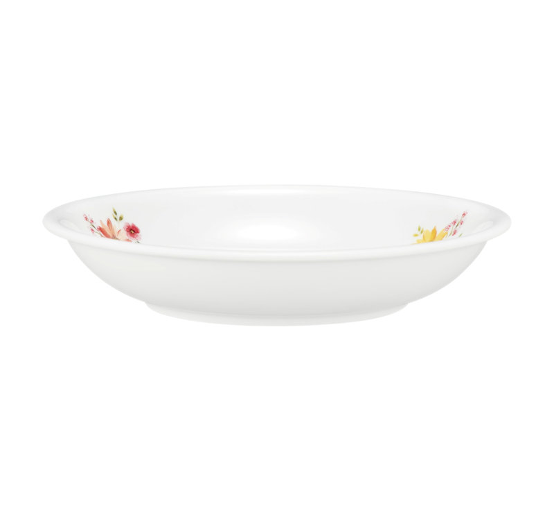 Compact 600ml Porcelain Soup Plate