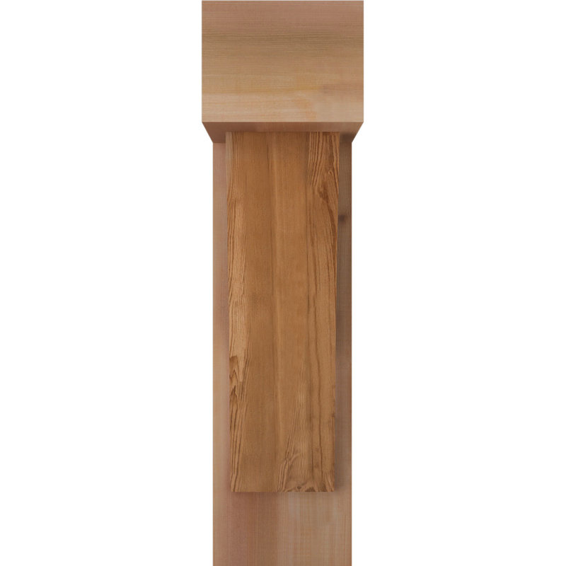 Support de bloc Thorton avec entretoise décalée, 32 x 20, Cèdre rouge occidental de l 8 po (scié brut)