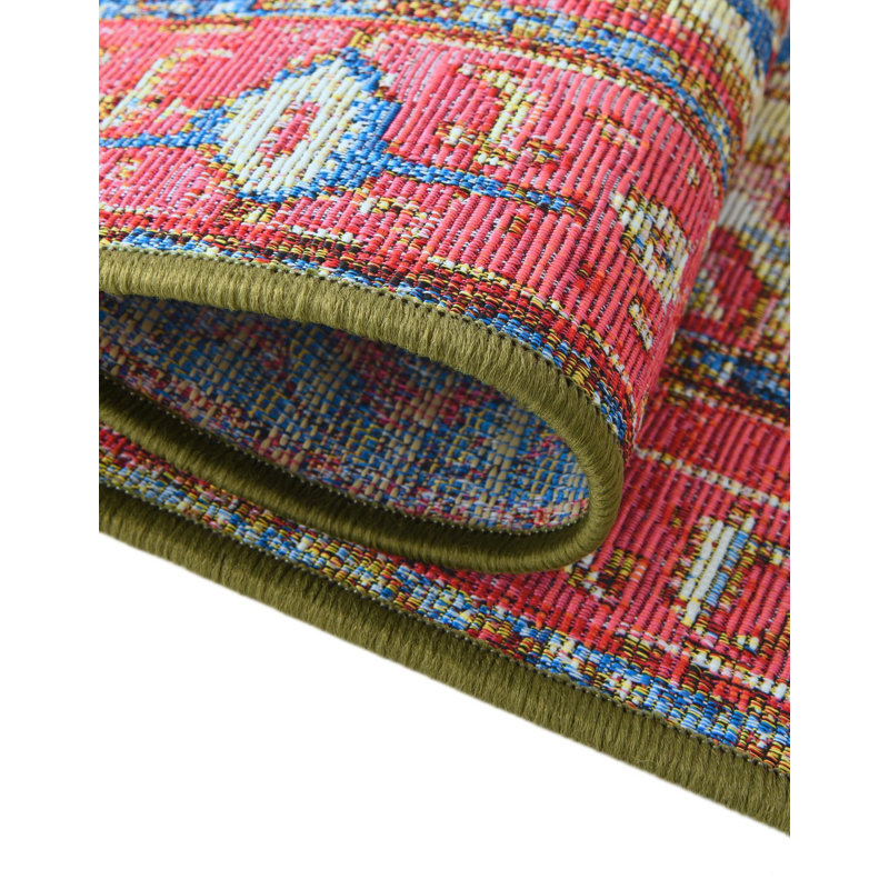 Multi Limon Indoor/Outdoor Traditional Rug, Runner 2' x 4'1"