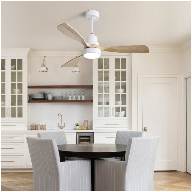 Ventilateur de plafond moderne 48 pouces avec 3 lumières