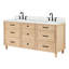 ARIEL Monroe 73 Double Sink Bathroom Vanity with Pure Quartz Top-1680735484
