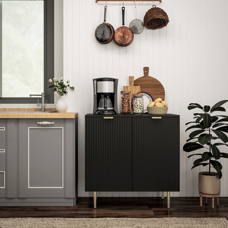 Buffet avec tablettes réglables, Vert