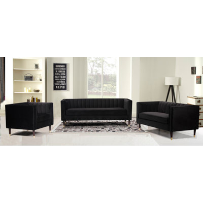 Louis Velvet Living Room Set