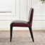 Chaise de salle à manger rembourrée en cuir véritable 21 po de large moderne sans assemblage (ensemble de 2)-1028778384-1039520452