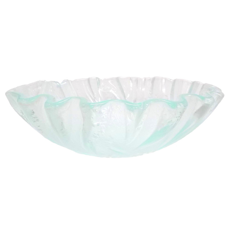 Eden Bath 14.25'' Clear Tempered Glass Specialty Bathroom Sink