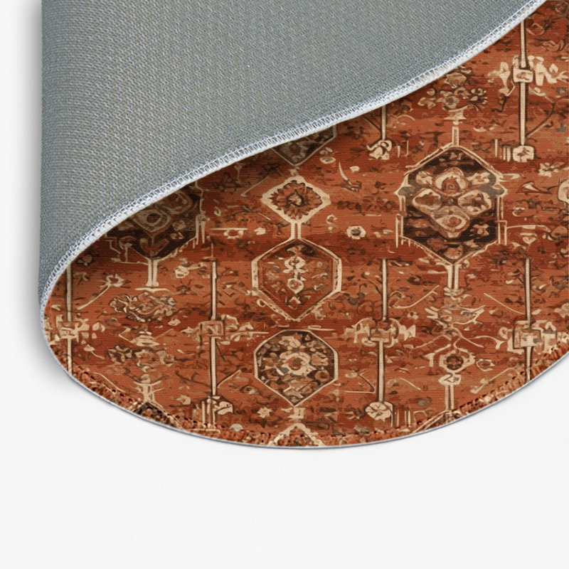 Tapis turc intérieur et extérieur brun, Rectangulaire 2 pi x 3 pi