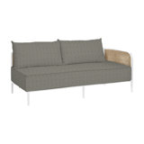 Havana Cane N-Dura Resin Wicker Outdoor Right Arm Facing Sectional